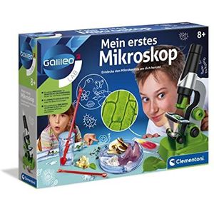 Clementoni Galileo Lab - Mijn eerste microscoop, speelgoed voor kinderen vanaf 8 jaar, spannend biologisch laboratorium voor kleine onderzoekers, microbiologie voor schoolkinderen van Clementoni 59120