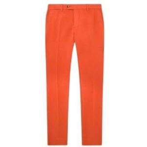 Hackett London Heren Cotton Tencel Chino broek, oranje, 34W x 32L