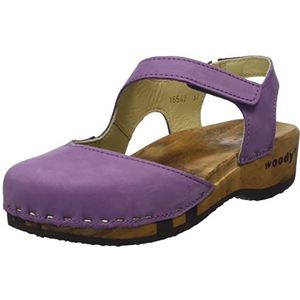 Woody Dames Nicole Clog, Lila, 5 UK, Lila, 38 EU