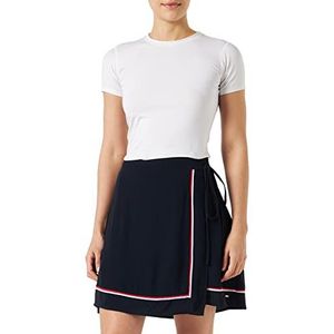 Tommy Hilfiger Dames VIS Crêpe Global STP korte rok Fit & Flare, Desert Sky, 32, woestijn hemel, 58 NL