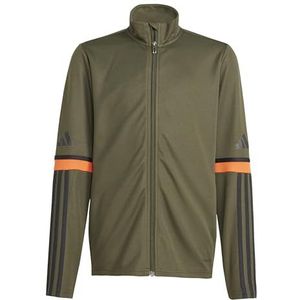 adidas - Squadra 25 - Trainingsjack - Donkergroen Zwart Oranje - 100% Gerecycled Polyester