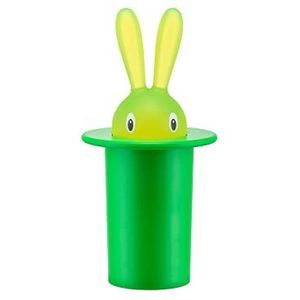 Alessi Magic Bunny Tandenstokerhouder, hars, groen, 14 cm, 2