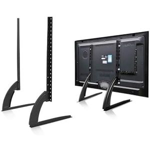 Avilia Dubbele standaard voor tv en monitor – houder voor televisies en computerschermen van 23 tot 75 inch, verstelbaar, draagkracht 50 kg