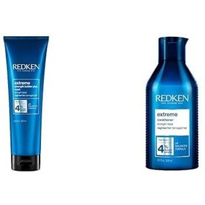 REDKEN E3531700 Intensief haarmasker voor alle soorten haarschade, repaReert en regeneReert, anti-haarbreuk, Plus masker, 1 x 250 ml,kleur & REDKEN | Extreme Conditioner, 1 x 300 ml