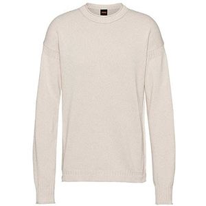 BOSS heren arcott gebreide sweater, Open White150, XL