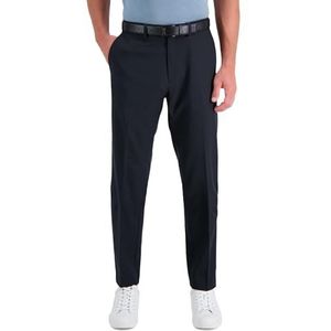 Kenneth Cole REACTION Men's Twill Stretch Modern Fit Flat Front Pant, Black, 30x30