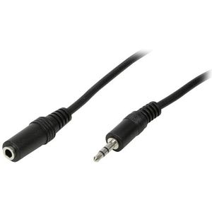 Logilink CA1054 jack audio aansluitkabel 3,00 m zwart (mat zwart), 3 stuks