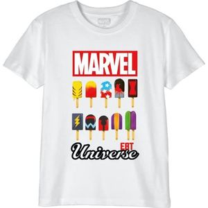 Marvel T-shirt voor jongens, Wit, 6 Jaren