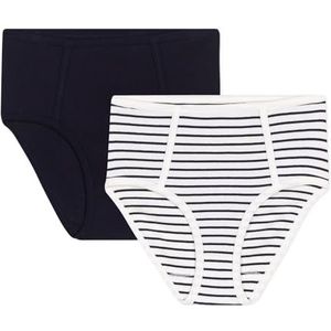 PETIT BATEAU - Set van 2 Slips - Blauw - Katoen