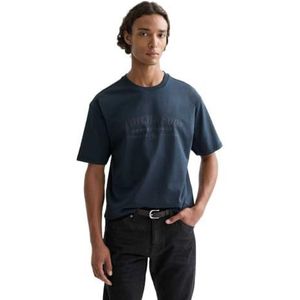 Scotch & Soda Relaxed-fit T-shirt met artwork aan de voorkant, Koolstof 001, S