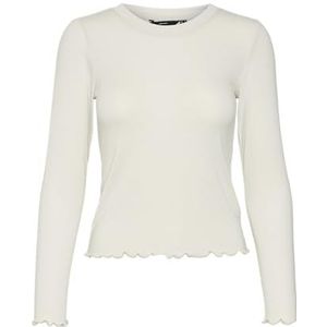 VERO MODA VMELIANA LS Short TOP JRS, Pumice Stone, M