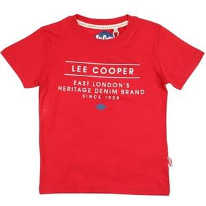 Lee Cooper Maglietta Ragazzo shirt met korte mouwen voor jongens, rood (rouge), 14 Jaar