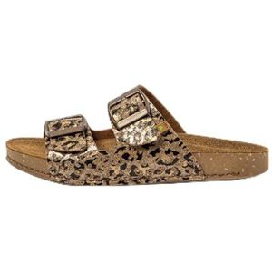 El Naturalista N5797 Balance, platte sandalen, uniseks, voor volwassenen, goud, luipaard, 36 EU