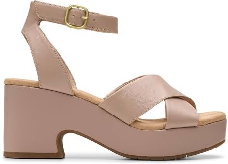 Clarks - Nerisa Pearl - Sandalen - Beige - Sleehak van 75 mm