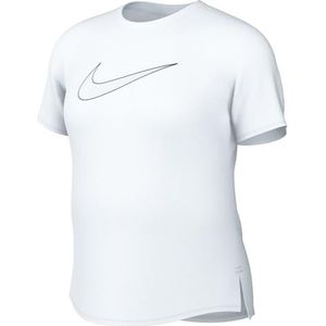 Nike DF One Gx T-shirt voor kinderen, uniseks, wit/zwart, 92