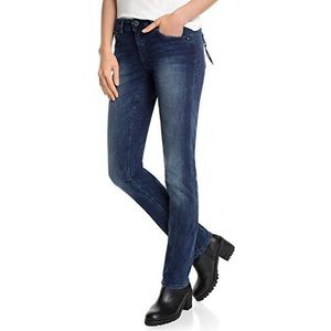 edc by ESPRIT dames straight Leg Jeans Stone Washed