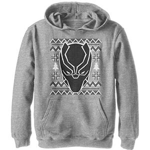 Marvel Unisex Back Panther Sweater Hoodie voor kinderen, Sportief Heather, M