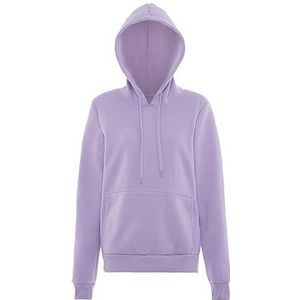 Hoona Modieuze trui hoodie voor dames polyester lavendel maat L, lavendel, L