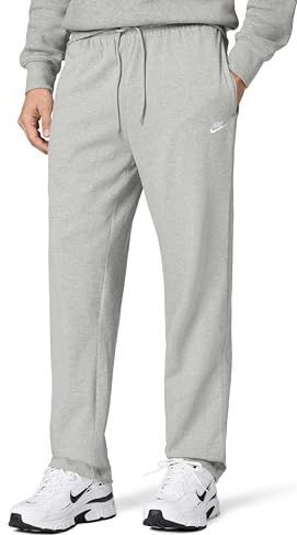 Nike Club knit herenbroek met open zoom - Grijs