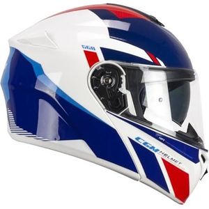 CGM Over Sport 568S modulaire helm wit blauw M (57-58 cm)