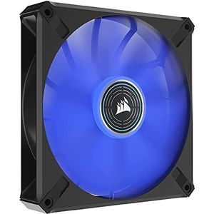 CORSAIR ML140 LED ELITE, 140 mm blauwe LED-fan met magnetische levitatie en AirGuide, enkele verpakking