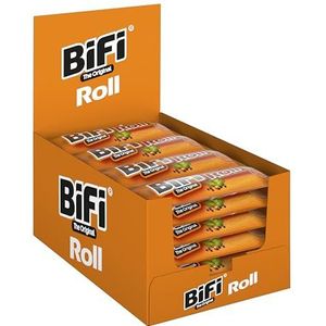 BiFi Roll – 24-pack (24 x 45 g) – snack in deegmantel – hartige, originele Salami vleessnack