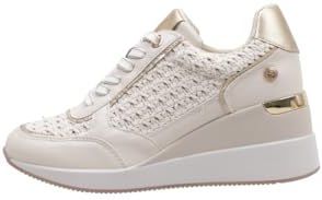 Xti - 14393001-BEIGE - Sportschoenen - Beige - Casual - Veters