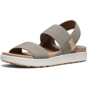 KEEN Elle Backstrap voor dames, ongedwongen plateausandalen met open teen en sleehak, 38 EU