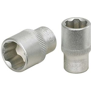 KS Tools 922.14032 Ultimate zeskant-dop, 1/4 inch, 3,2 mm, zijdemat verchroomd