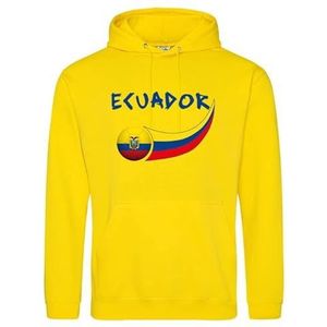 Supportershop Capuchontrui, volwassenen, Ecuador, geel, S, Geel, S