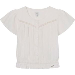 Pepe Jeans Querima Shirt voor meisjes, wit (Mousse White), 4 jaar, wit (Mousse White), 4 Jaren