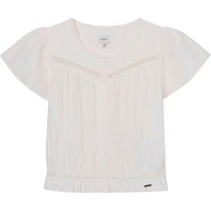 Pepe Jeans Querima Shirt voor meisjes, wit (Mousse White), 12 jaar, wit (Mousse White), 12 Jaren