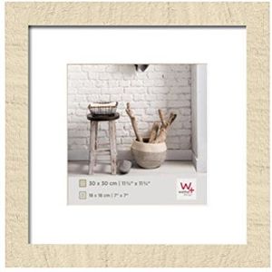 walther design HO330W Home houten fotolijst, 30 x 30 cm, crème wit