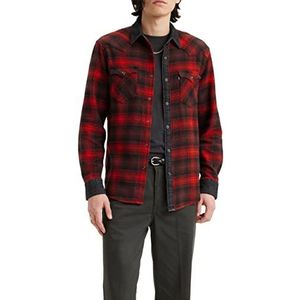 Levi's heren Barstow Western Standard, Stanley Plaid Valiant Poppy, S