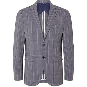 SELETED HOMME Men's SLHSLIM-Elon MD CHK BLZ Flex B NOOS Blazer, Insignia Blue/Checks: Check, 110, Insignia Blue/Checks: Check