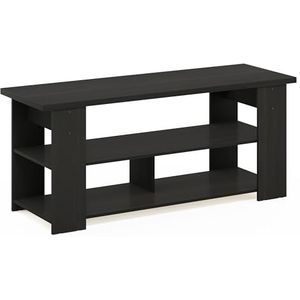 Furinno Jaya Grote tv-kast voor tv's tot 50 inch en legplanken, hout, espresso, 39,5 x 39,5 x 50,8 cm