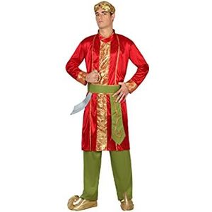 ATOSA Heren 64782 Kostuum Hindu Bollywood Man XS-S rood carnaval volwassen maat
