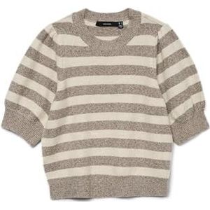 Vmdoffy 2/4 O-Neck Pullover Ga Noos, maansteen, L