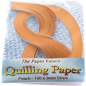 Bakvorm Master Quilling papier, perzik, 3 mm, 100 stuks strips