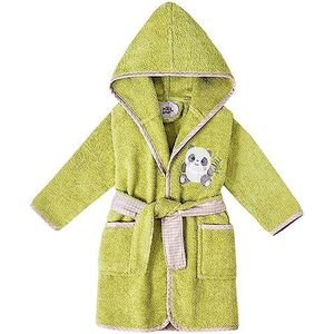 Kinderbadjas pistachegroen, 100% katoen, Oeko-Tex®, maat: 2-4 jaar