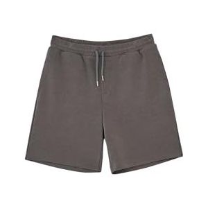 Dagi Grey Fashion Knitted Regular Waist Scuba Short Leg Shorts, M, grijs, M