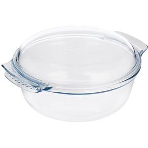 Pyrex 118A000 glazen ronde braadpan, 4,9 Liter