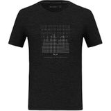 Salewa - Eagle Dotted Mountain - T-shirt - Heren - Alpine Merino Blend