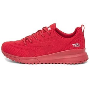 Skechers Bobs Squad 3 Color Swatch Sneakers voor dames, Red Engineered Knit Trim, 41 EU