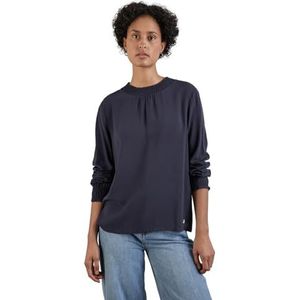 STREET ONE Blouse met smock-details, Night Sky Blue, 34