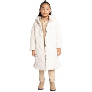 DeFacto Girl's Outer Wear Coat/Parka voor meisjes, ecru, 13-14 Jaren