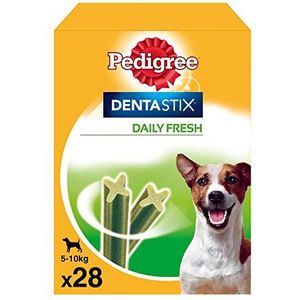 Pedigree Dentastix Fresh 112 snacks voor mondhygiëne (kleine hond 5-10 kg) 440 g 28 stuks - 4 verpakkingen à 28 stuks (112 in totaal)