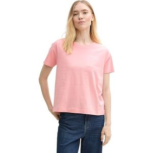 TOM TAILOR Denim T-shirt voor dames, 21171 - Bubble Gum Pink, XL