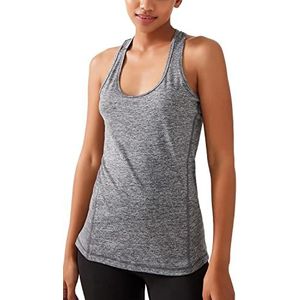 LOS OJOS Dames racerback shirt/cami shirt, gemengd grijs, XS