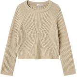 NAME IT Meisjes Nkfrikine Ls Short Knit Pullover P, Doeskin, 122-128